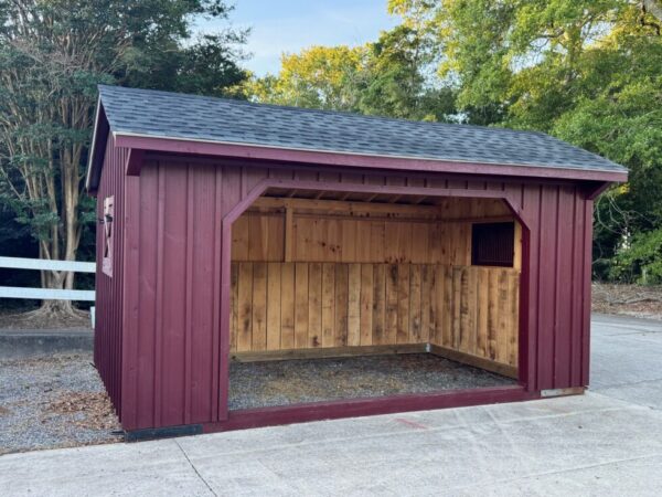 10×16 Run-In Shed – Charcoal Shingles