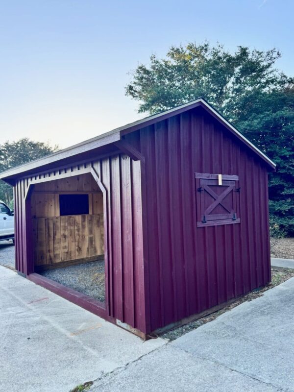 10×16 Run-In Shed – Charcoal Shingles - Image 2