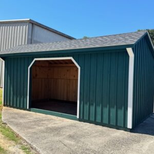 10×20 Run-In Shed – Pewter Gray Shingles