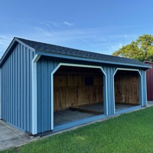 10×24 Run-In Shed – Fox Hollow Gray Shingles